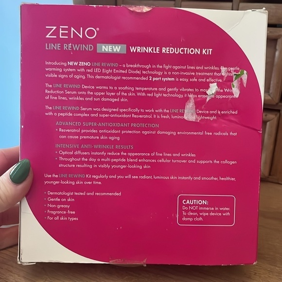 Zeno Line Rewind Wrinkle Reduction Kit Serum & Device New - Picture 3 of 8